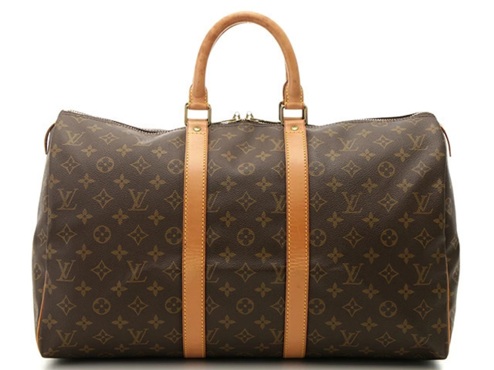 LOUIS VUITTON Keepall Boston Bag Travel Monogram